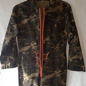 Camouflage green jumpsuit